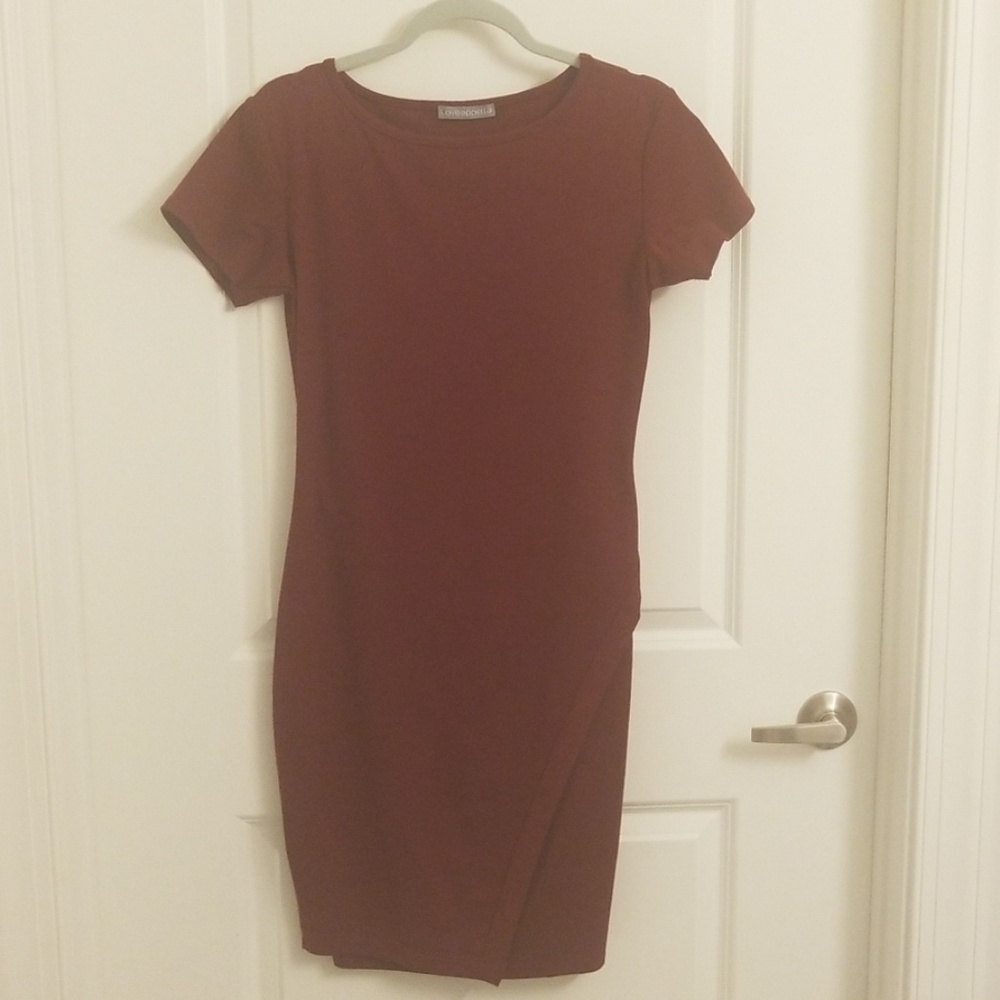 Wine red/ burgandy coctail dress